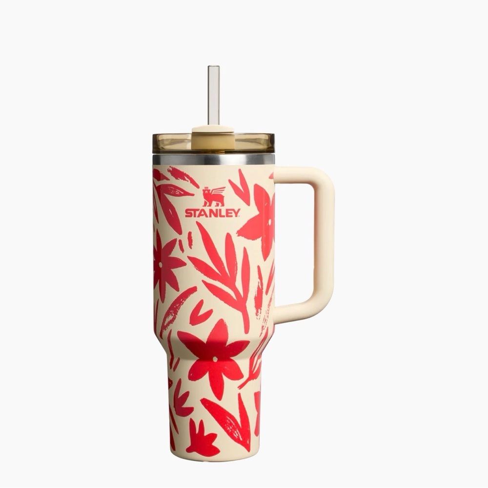 Stanley 30oz Quencher H2.0 FlowState Travel Tumbler Resort Floral Print NIB NWT